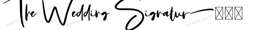 The Wedding Signatur字体转换